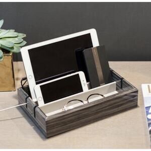 OYObox Lacquered Wood Stan Display Tech Tray EUC